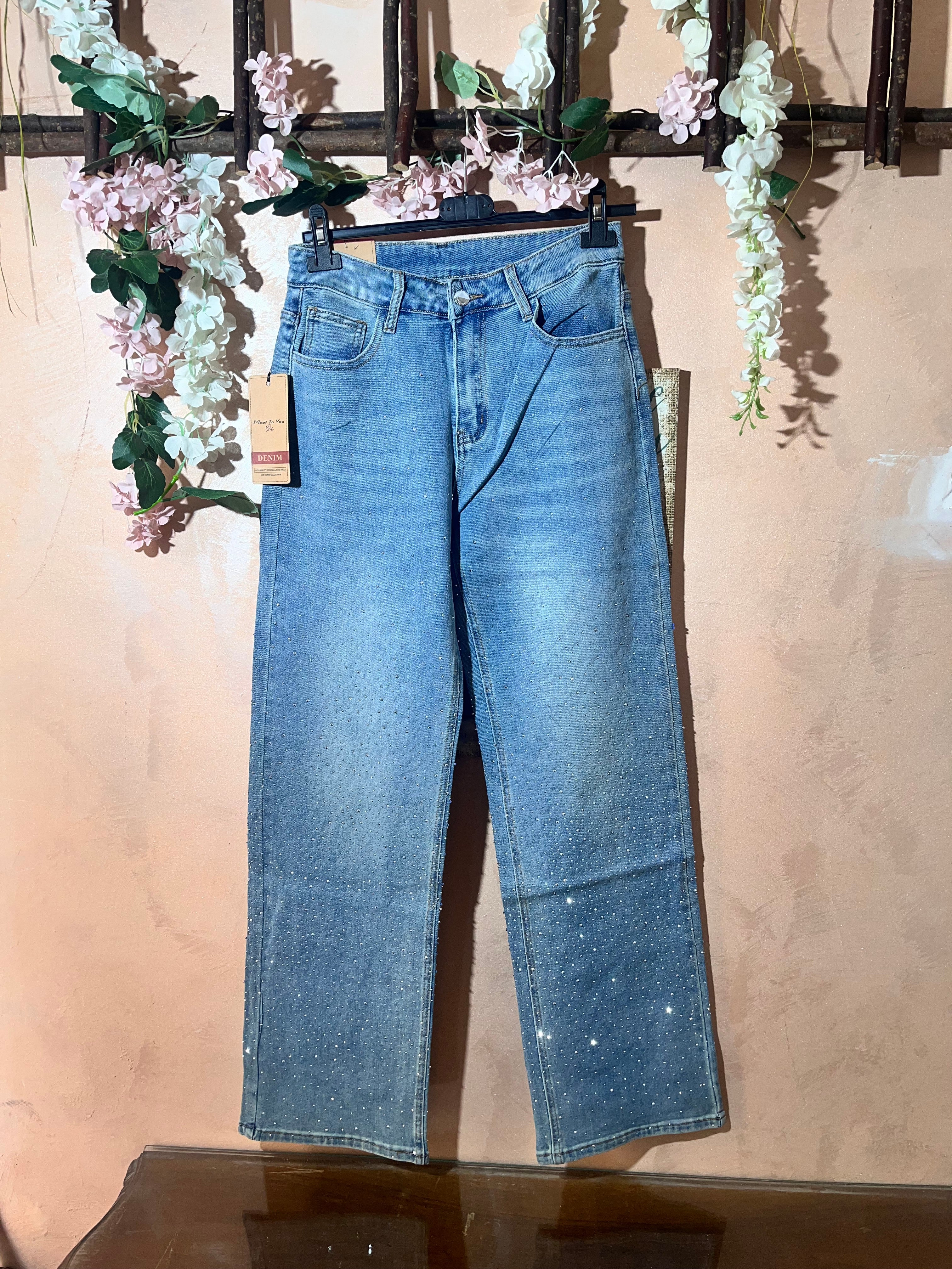 Jeans brillantini🩶