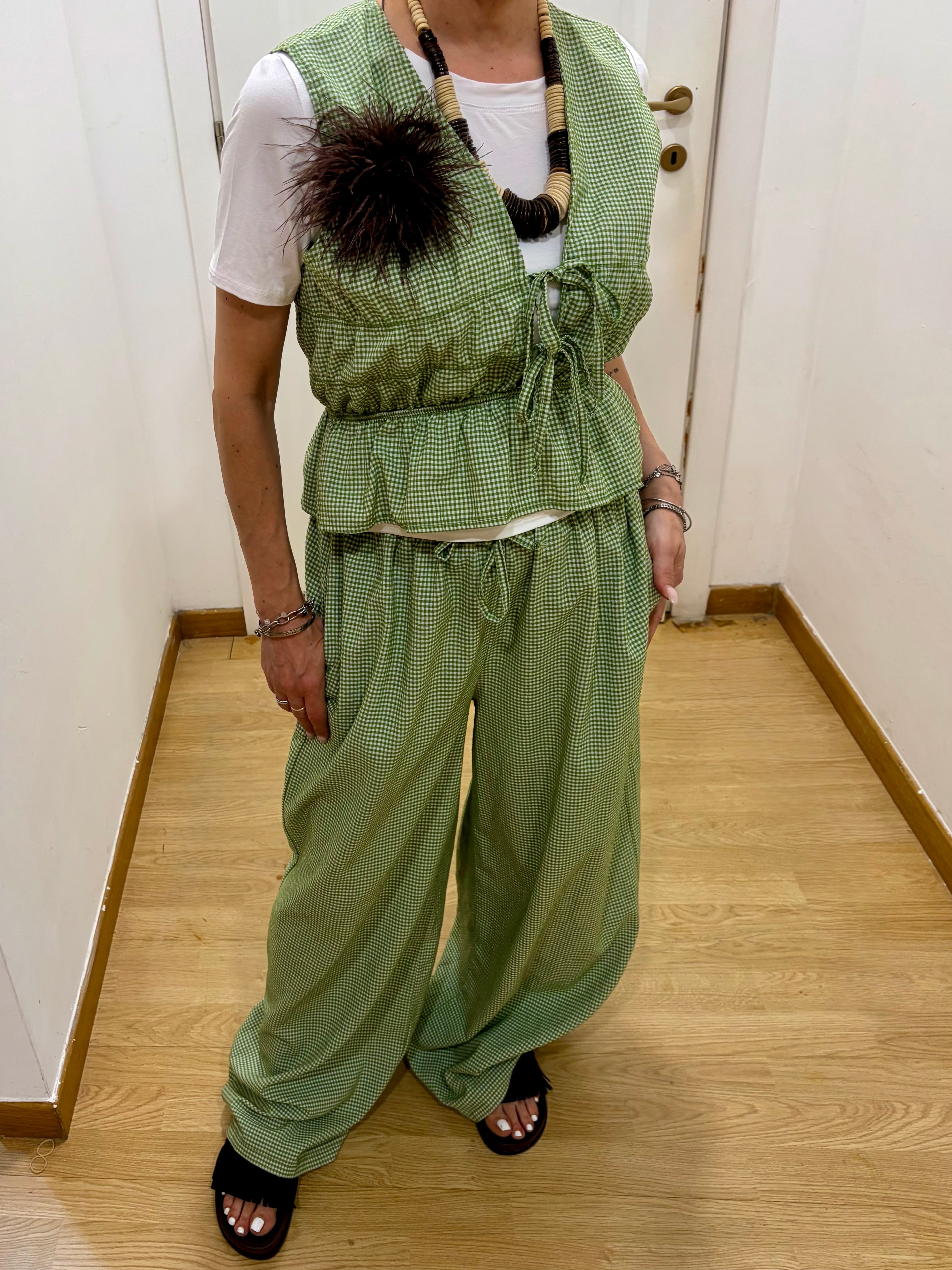Coordinato a quadretti💚