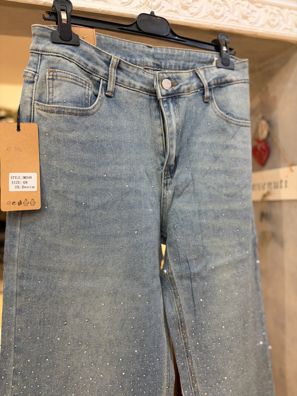 Jeans brillantini🩶