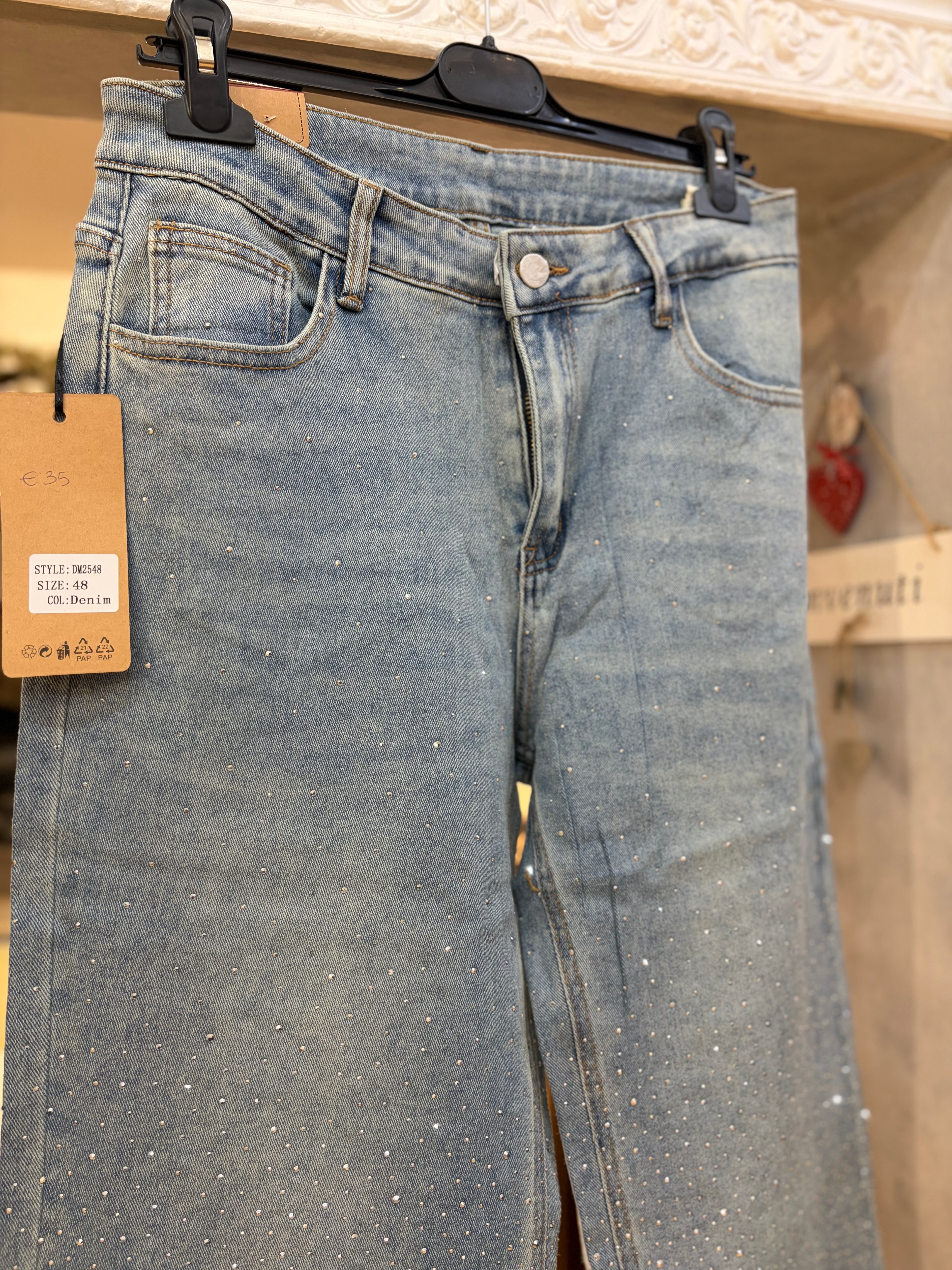 Jeans brillantini🩶