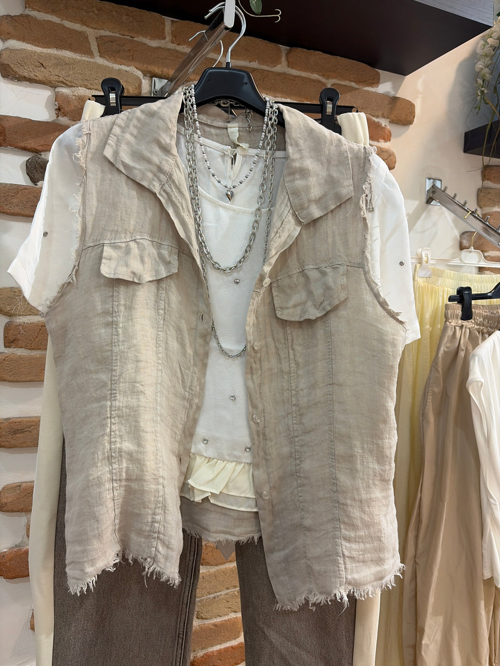 Camicia a gilet Lulu🩵