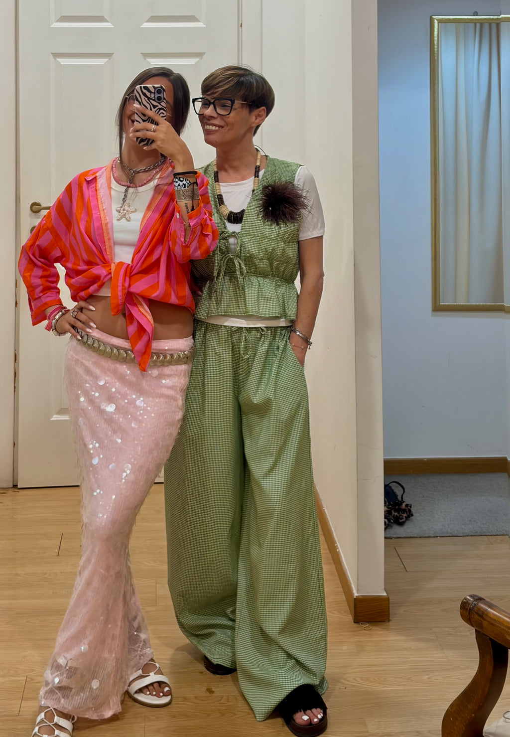Coordinato a quadretti💚