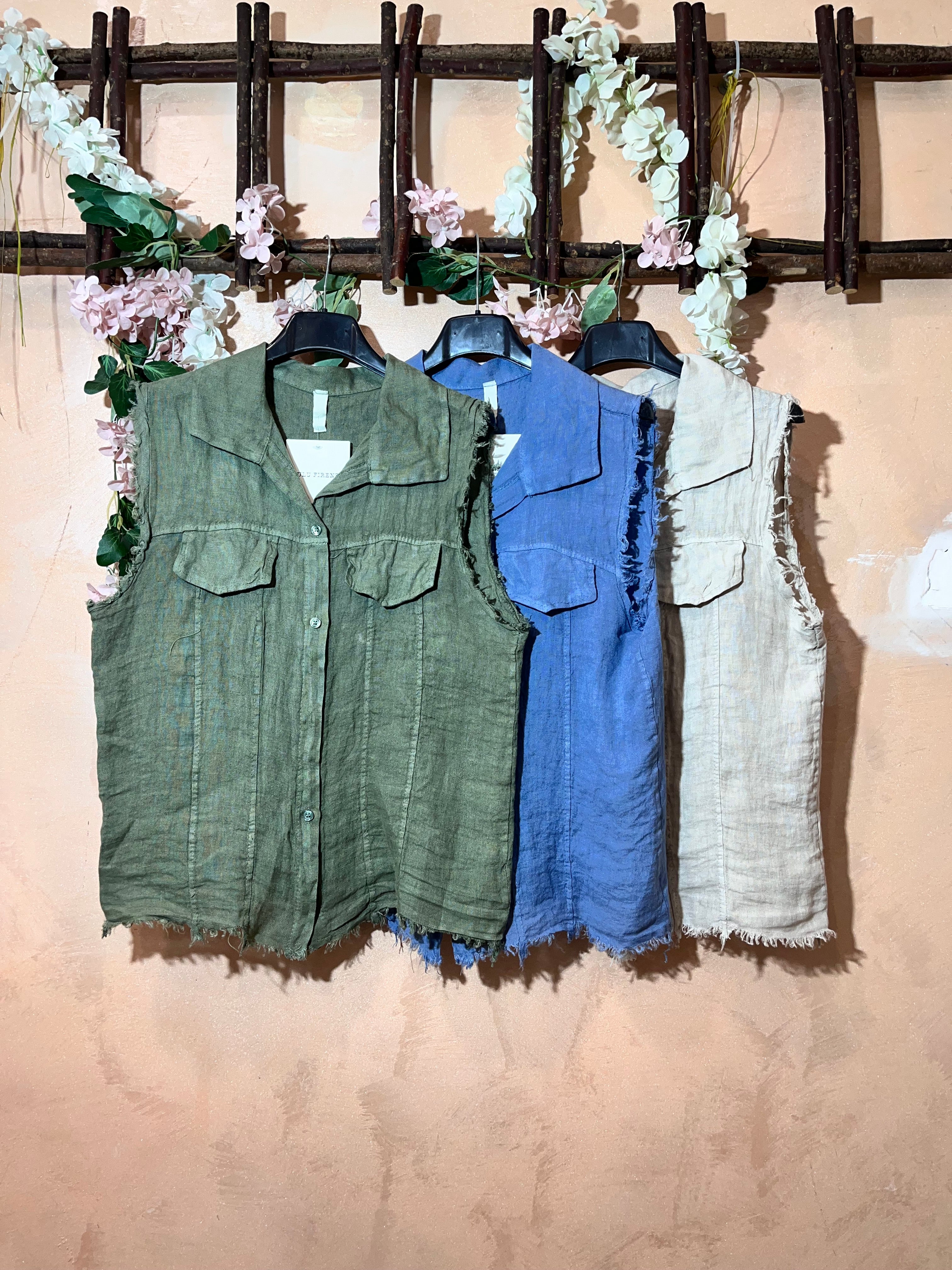 Camicia a gilet Lulu🩵