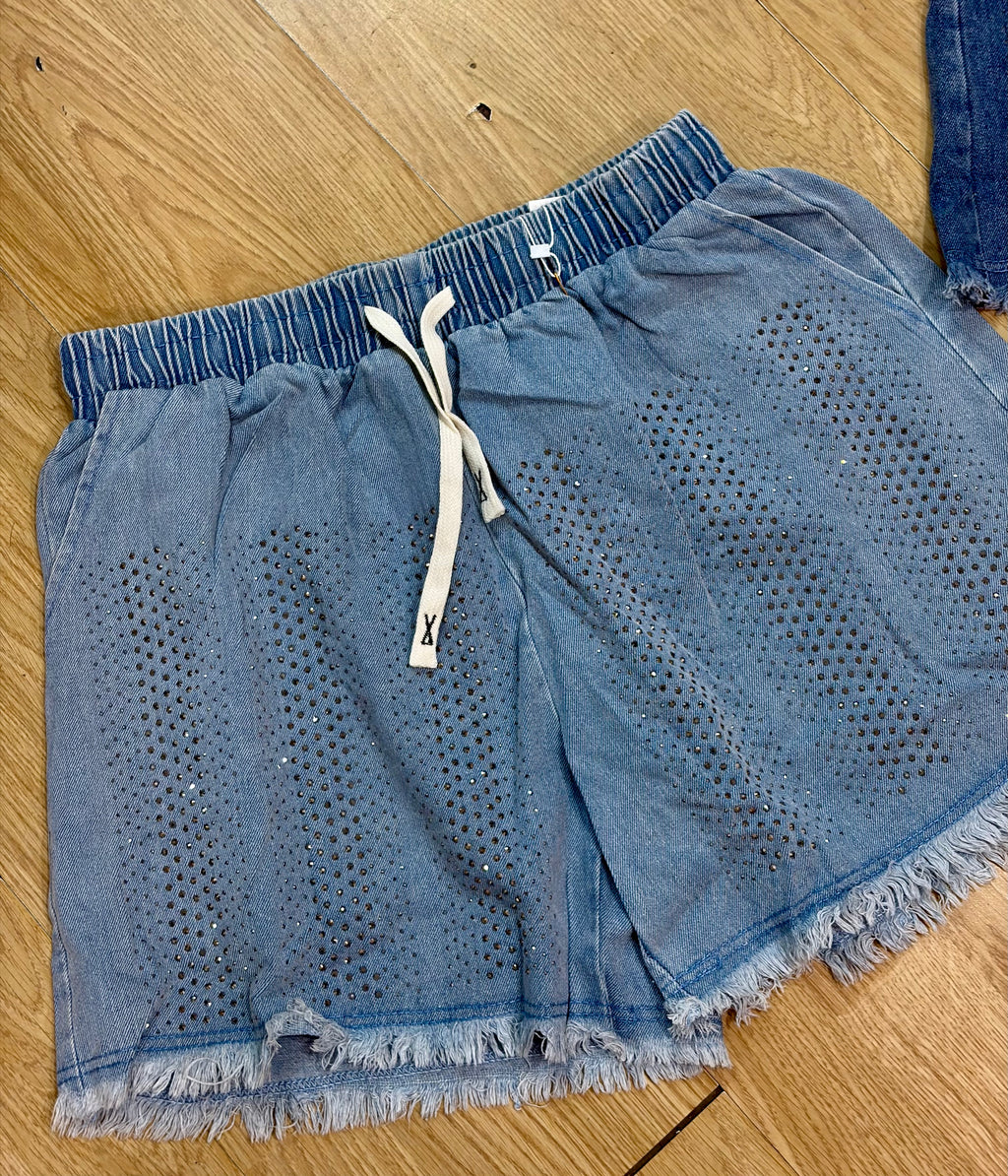 Pantaloncino brillantino🩵