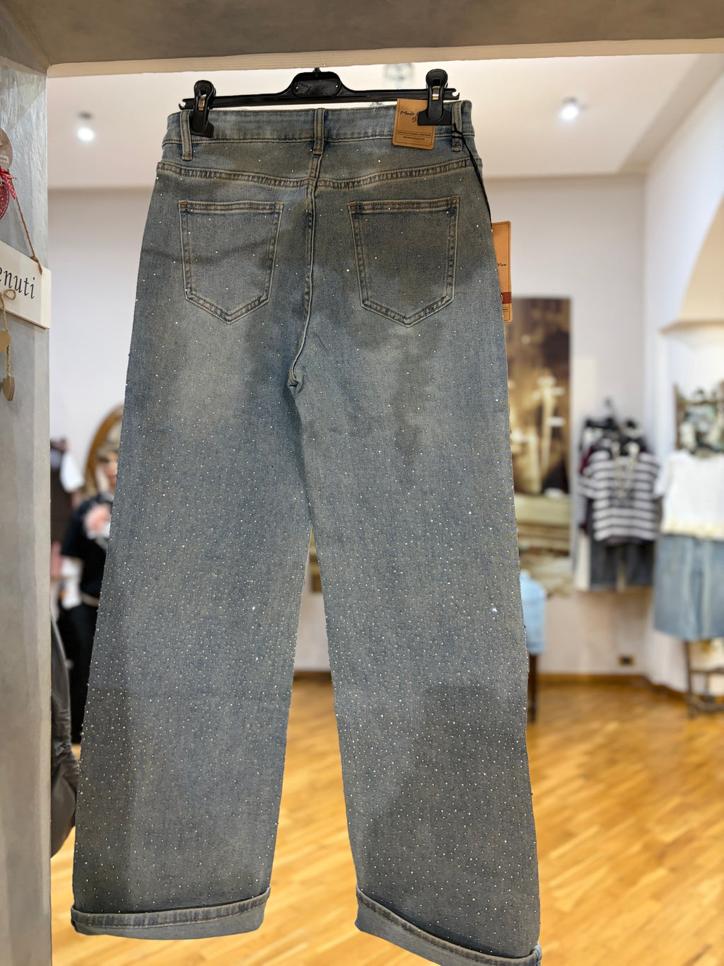 Jeans brillantini🩶