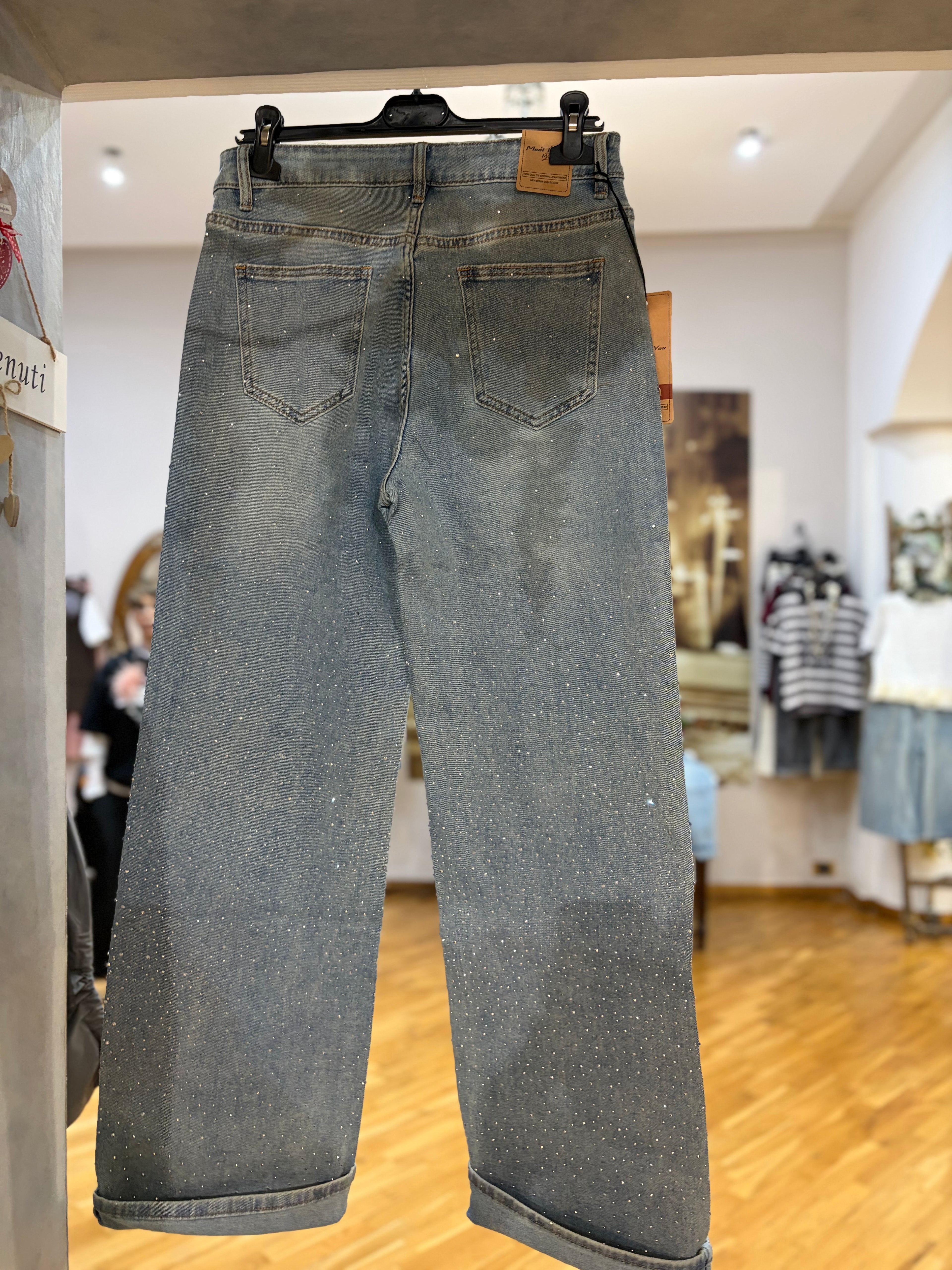 Jeans brillantini🩶