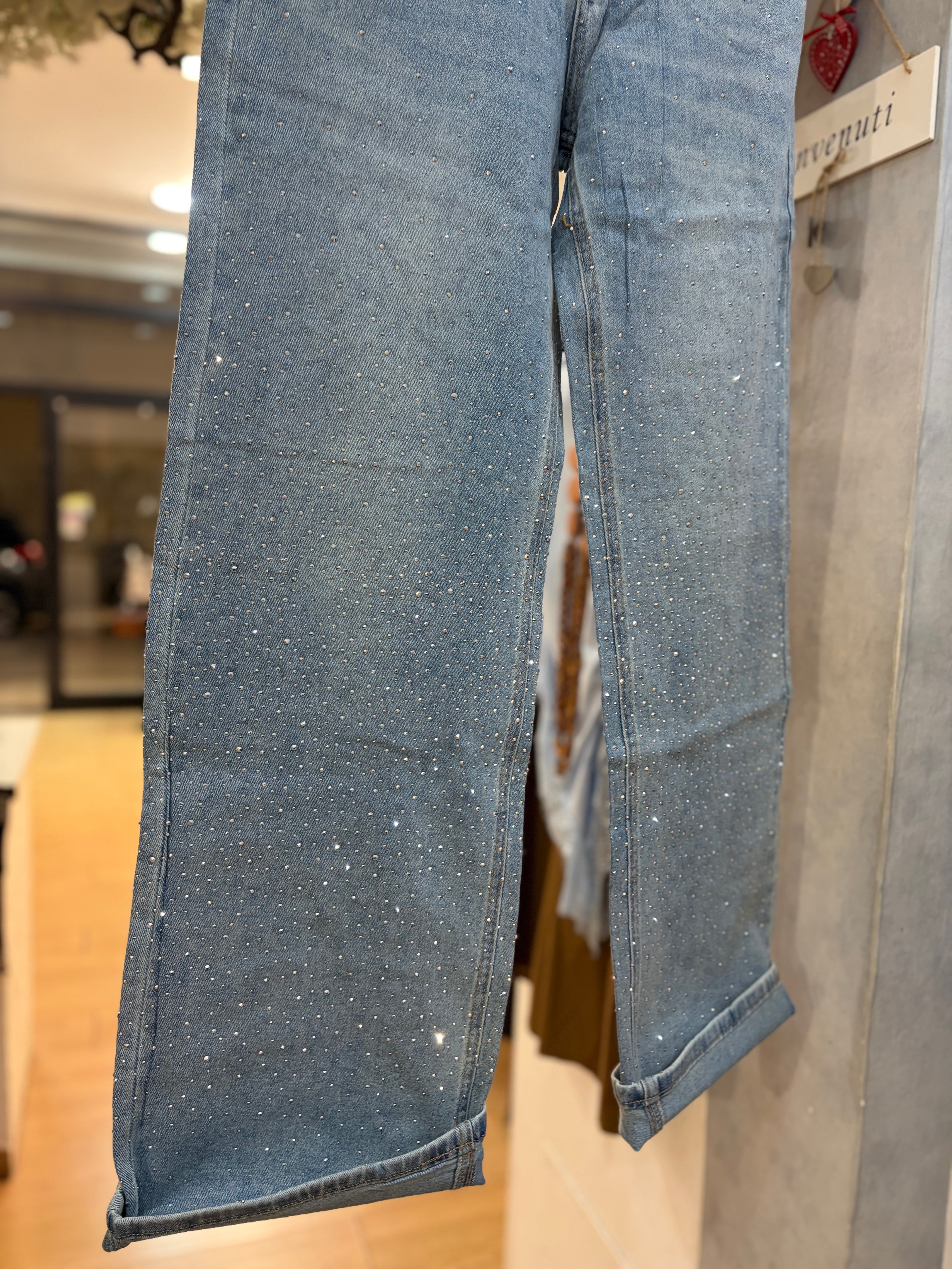Jeans brillantini🩶