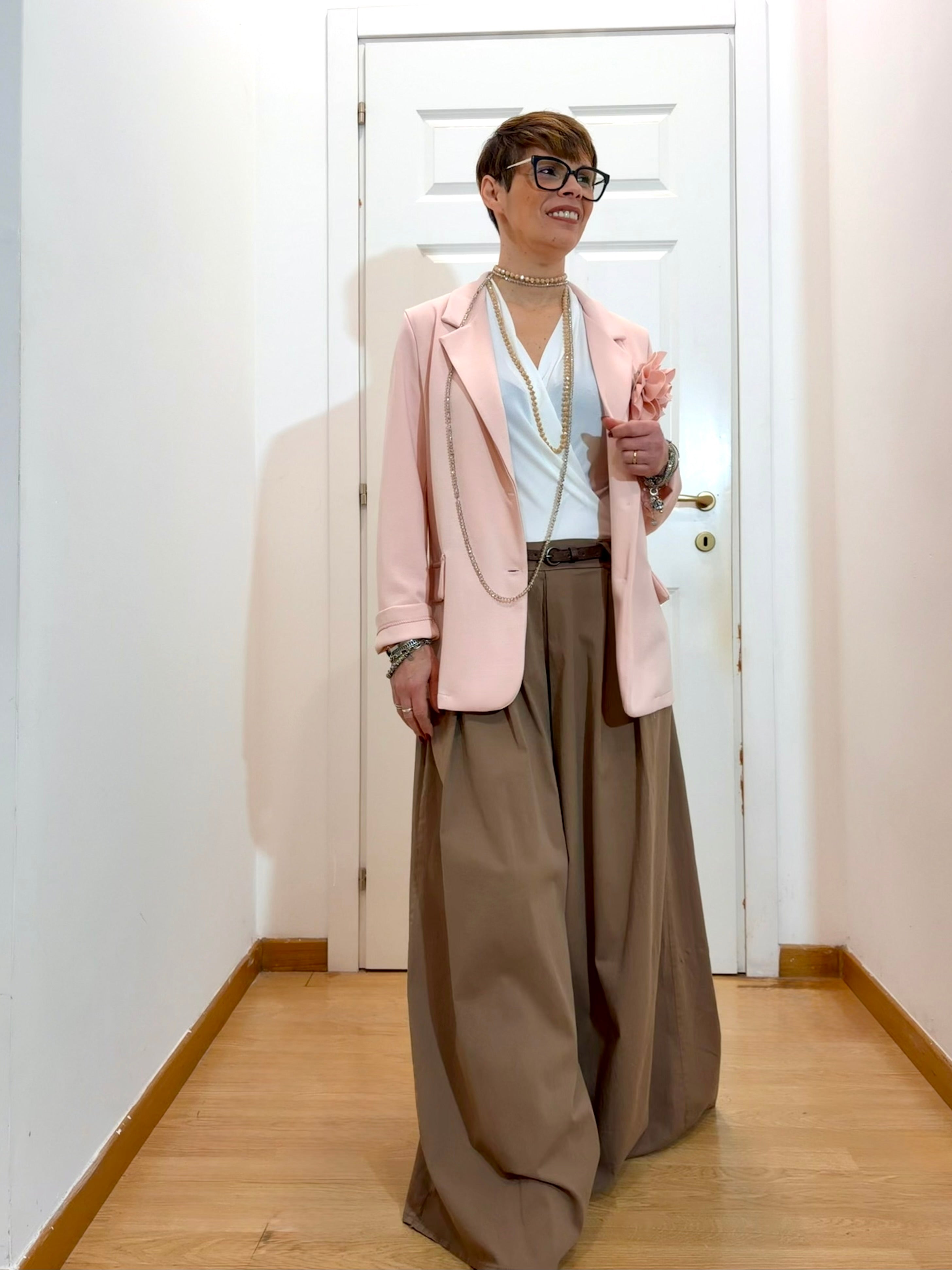 Giacca con rosa 🌸